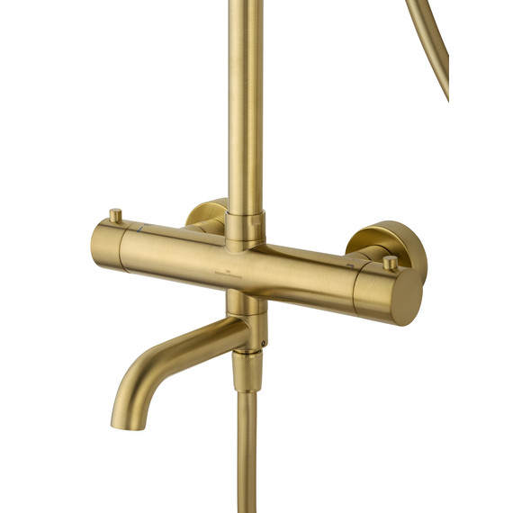 Душевая стойка с термостатом Wonzon & Woghand Stick WW-88739903-BG, золото брашированное - фото 2