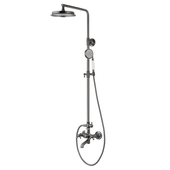 Душевая стойка Wonzon & Woghand Retro WW-88739020-BGM, тёмный графит брашированный - фото 