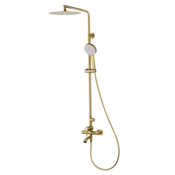 Душевая стойка Wonzon & Woghand Tor WW-88047073-BG, золото брашированное - фото 