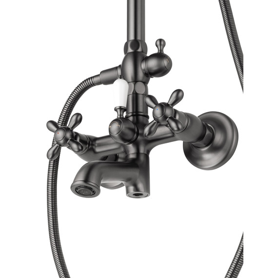 Душевая стойка Wonzon & Woghand Retro WW-88739020-BGM, тёмный графит брашированный - фото 4