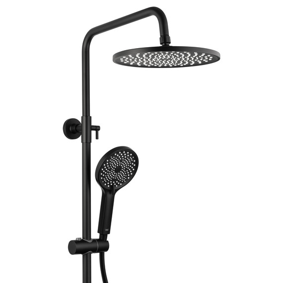 Душевая стойка с термостатом Wonzon & Woghand The one WW-B3094-MB, чёрный матовый - фото 6