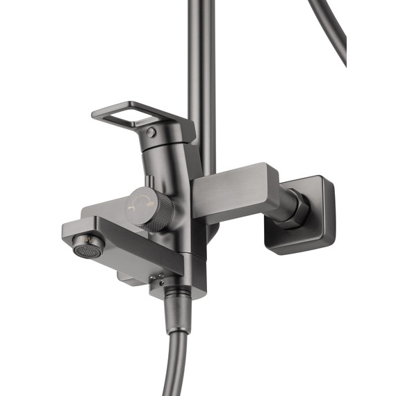 Душевая стойка Wonzon & Woghand Frame WW-88739010-BGM, тёмный графит брашированный - фото 4