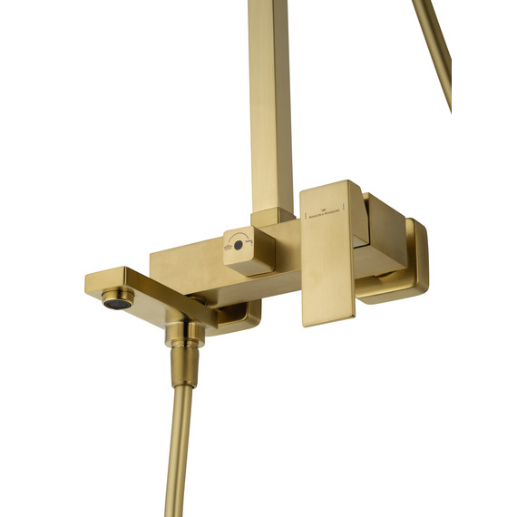 Душевая стойка Wonzon & Woghand Cube WW-88739016-BG, золото брашированное - фото 4