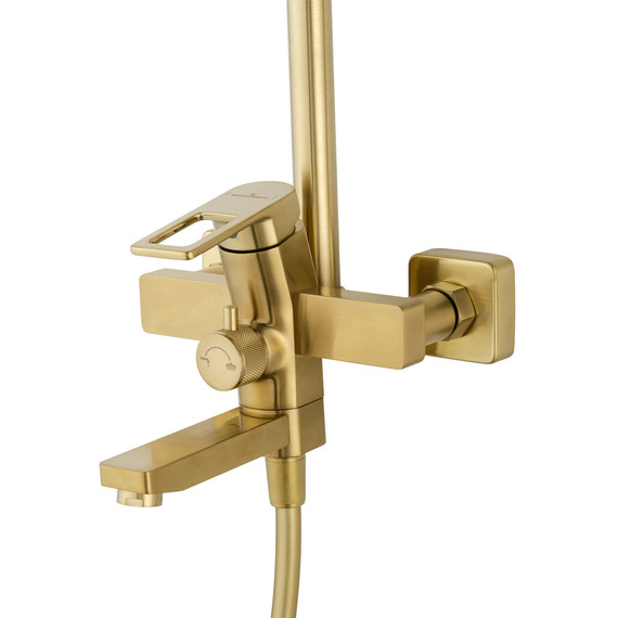 Душевая стойка Wonzon & Woghand Frame WW-88739010-BG, золото брашированное - фото 3