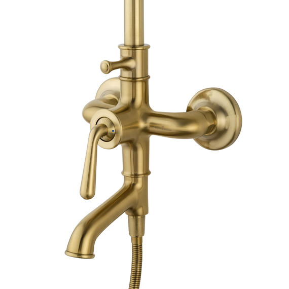 Душевая стойка Wonzon & Woghand Steam WW-88739008-BG, золото брашированное - фото 3