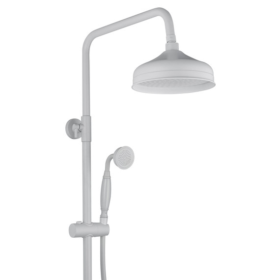 Душевая стойка с термостатом Wonzon & Woghand Retro WW-B3041-MW, белый матовый - фото 5