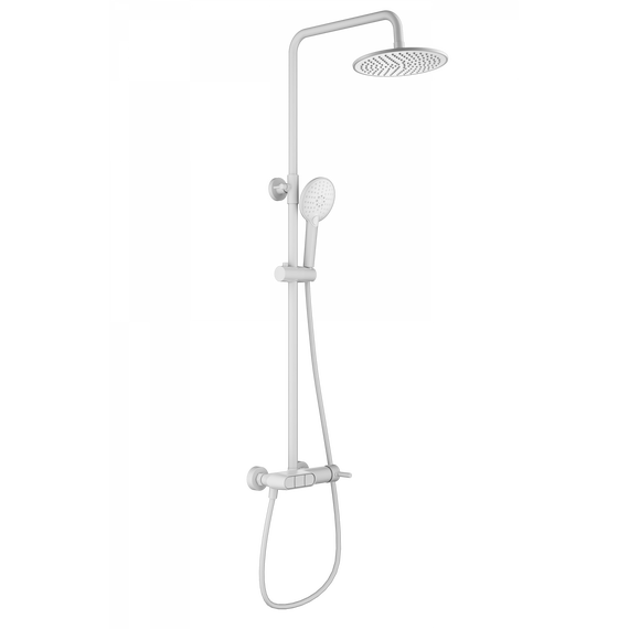 Душевая стойка Wonzon & Woghand Muse WW-A30653-MW, белый матовый - фото 