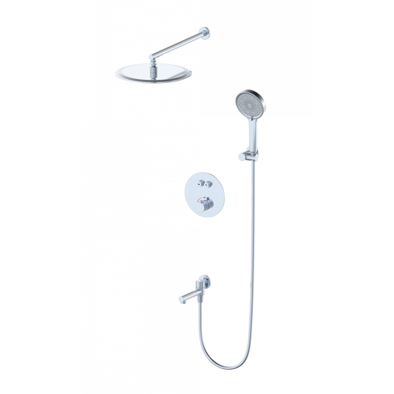 Душевая система для ванны с термостатом Wonzon & Woghand Stick WW-88929010-CR - фото 