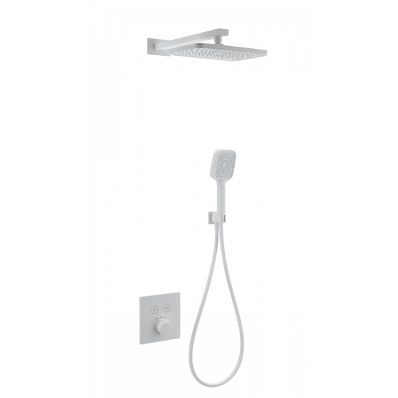 Душевая система для душа с термостатом Wonzon & Woghand WW-D2017-B-MW, белый матовый - фото 