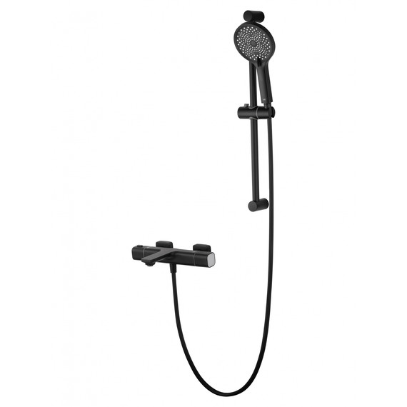 Смесители для ванны с термостатом Wonzon & Woghand Solid WW-C2011-A-MB, чёрный - фото 