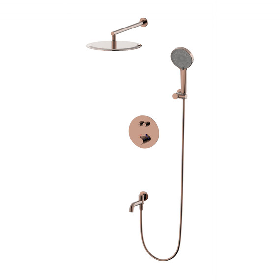 Душевая система для ванны Wonzon & Woghand Stick WW-88929010-RG, розовое золото - фото 