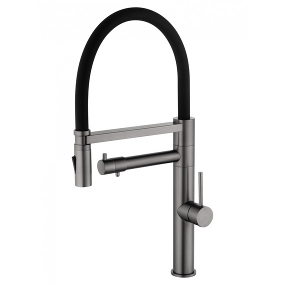 Смесители для кухни Wonzon & Woghand WW-88458007-BGM, тёмный графит - фото 