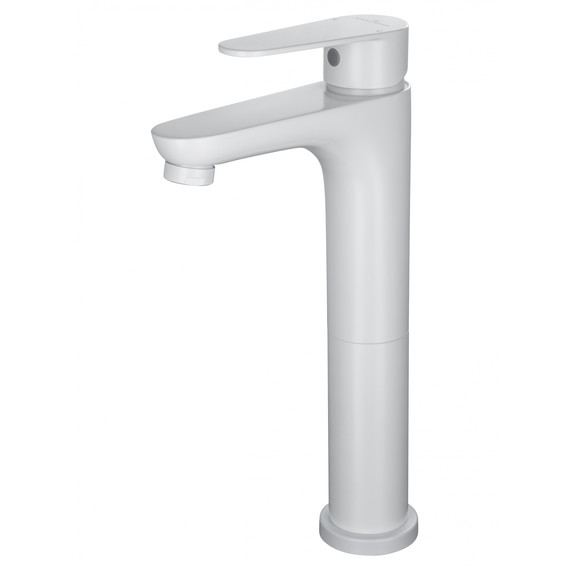 Смеситель для раковины высокий Wonzon & Woghand Alfa WW-A40232-MW, белый - фото 