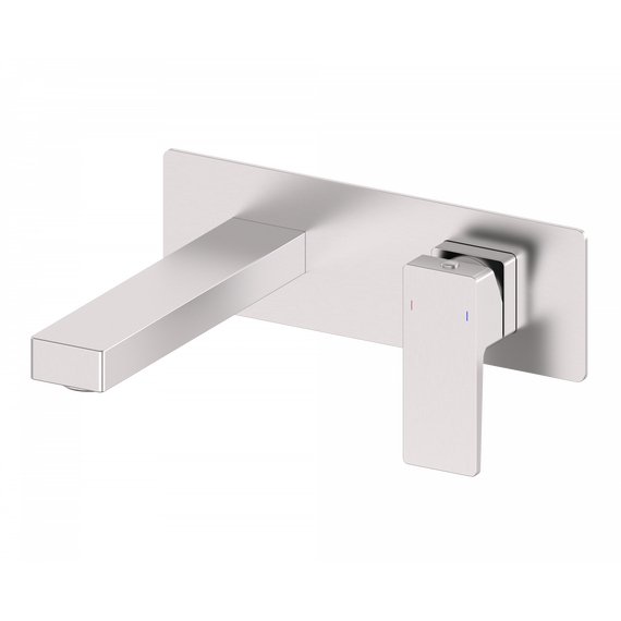 Смеситель для раковины настенный Wonzon & Woghand Cube 2.0 WW-88869068-BN (со скрытой частью) никель - фото 