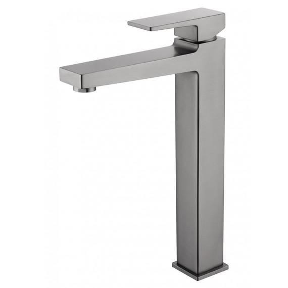 Смеситель для раковины высокий Wonzon & Woghand Cube 2.0 WW-88019068-BGM, тёмный графит - фото 