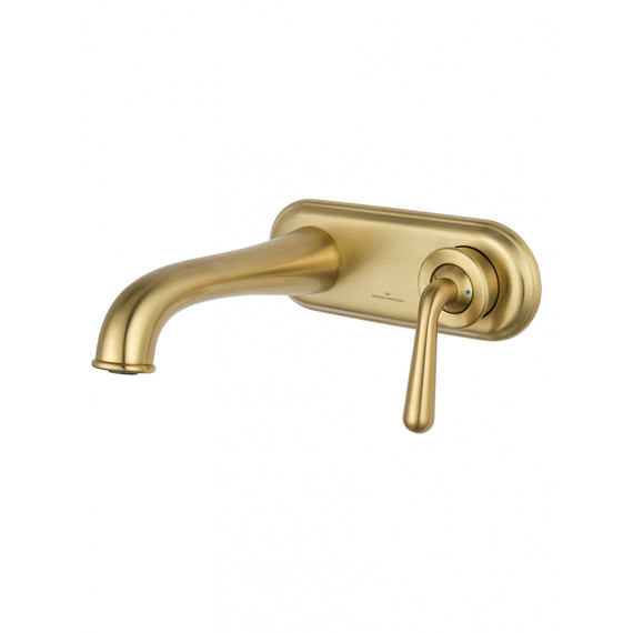 Смеситель для раковины настенный Wonzon & Woghand Steam WW-88869008-BG (со скрытой частью) золото - фото 