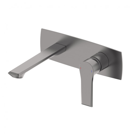 Смеситель для раковины настенный Wonzon & Woghand Brilliant WW-88869079-BGM (со скрытой частью) тёмный графит - фото 