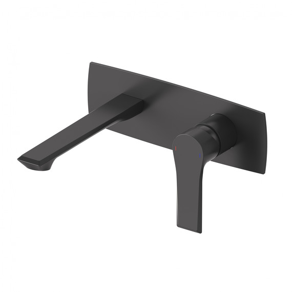 Смеситель для раковины настенный Wonzon & Woghand Brilliant WW-88869079-MB (со скрытой частью) чёрный - фото 