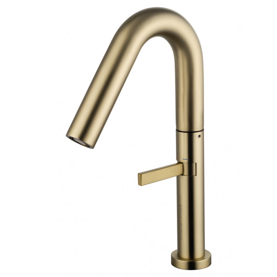 Смеситель для раковины высокий Wonzon & Woghand WW-6068-BG, золото - фото 