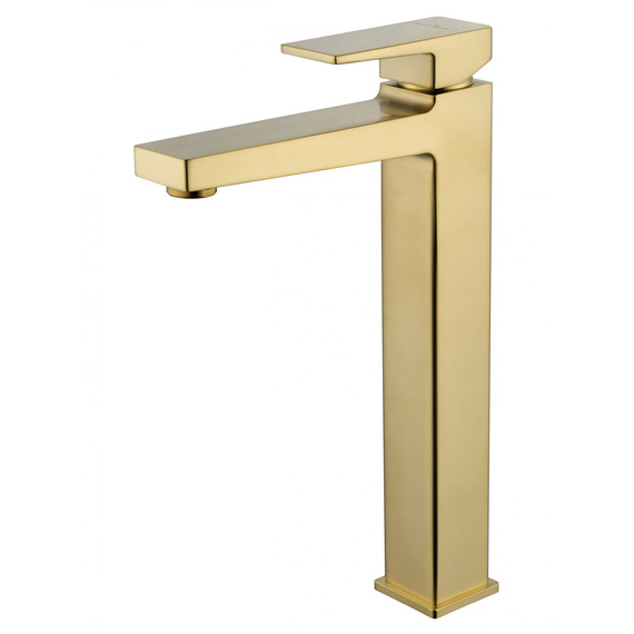 Смеситель для раковины высокий Wonzon & Woghand Cube 2.0 WW-88019068-BG, золото - фото 