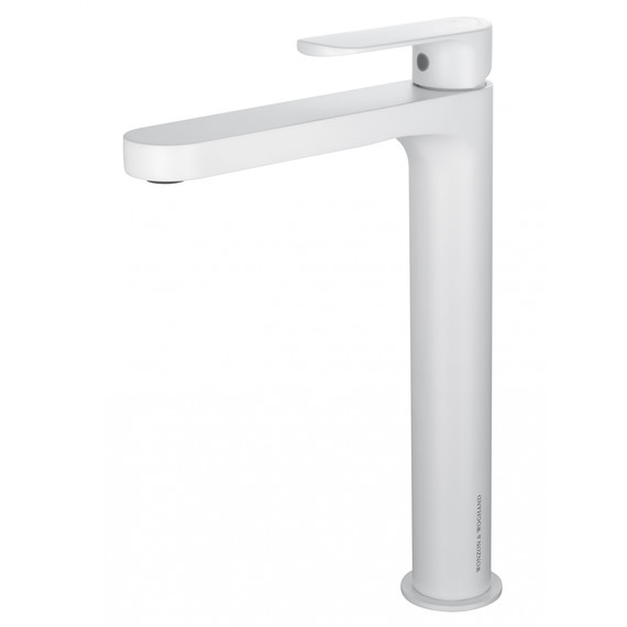 Смеситель для раковины высокий Wonzon & Woghand WW-H1034-MW, белый - фото 