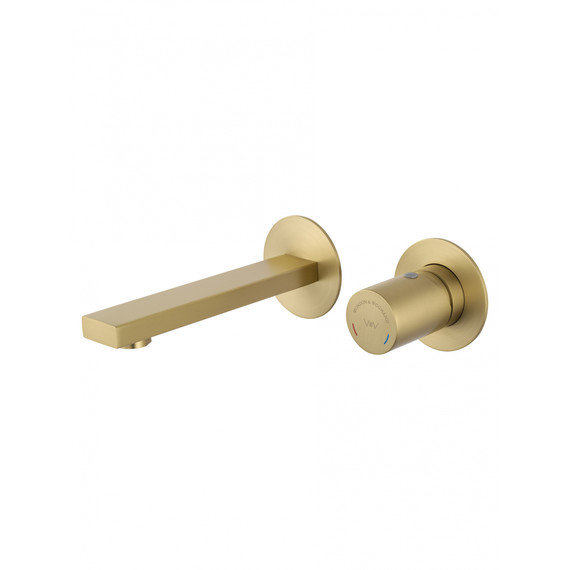 Смеситель для раковины настенный Wonzon & Woghand WW-105-BG (со скрытой частью) золото - фото 