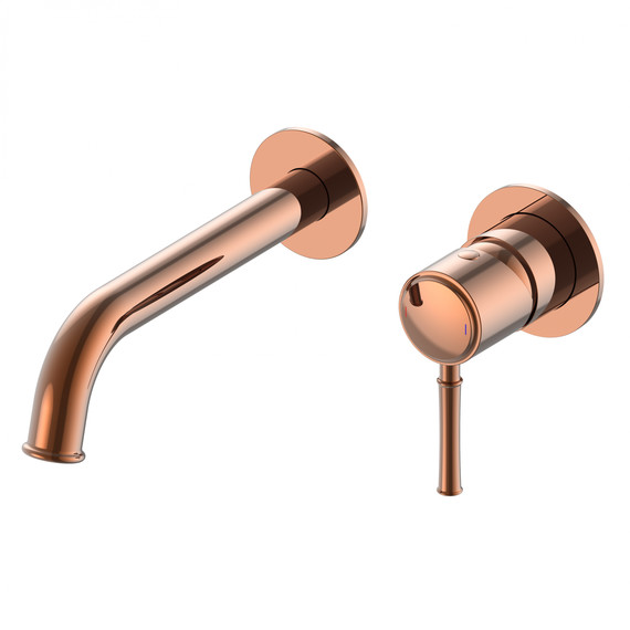 Смеситель для раковины настенный Wonzon & Woghand Tor WW-88869073-RG (со скрытой частью) розовое золото - фото 