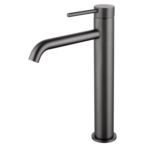 Смеситель для раковины высокий Wonzon & Woghand Stick WW-88239017-BGM, тёмный графит - фото 