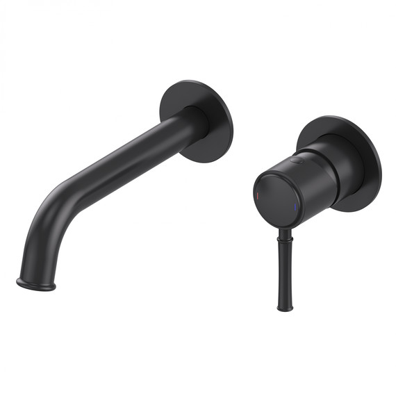 Смеситель для раковины настенный Wonzon & Woghand Tor WW-88869073-MB (со скрытой частью) чёрный - фото 