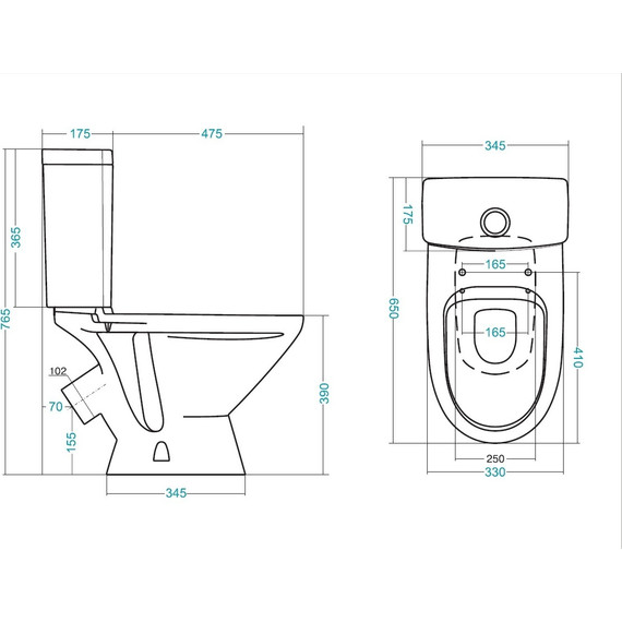 Унитаз-компакт Santek Лига 1.WH30.2.197 с крышкой полипропилен - фото, картинка 3 Унитаз-компакт Santek Лига 1.WH30.2.197 с крышкой полипропилен - фото 3
