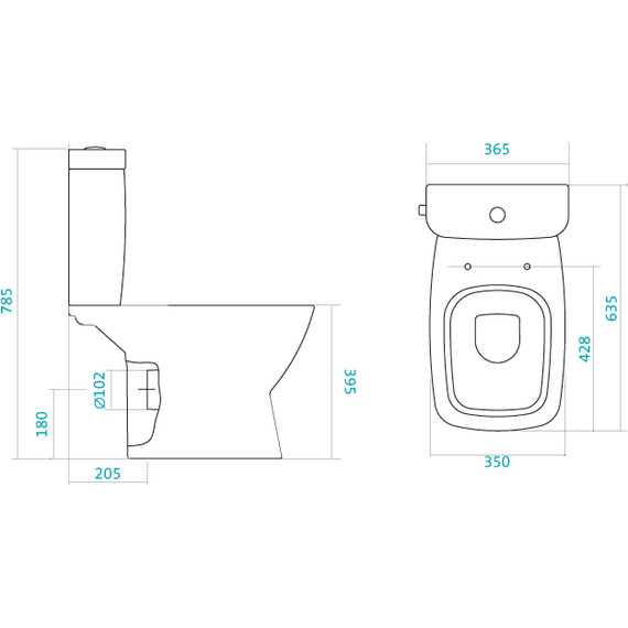 Унитаз-компакт Santek Нео 1.WH30.2.187 с крышкой дюропласт - фото 4