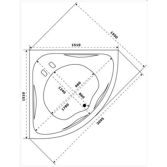 Каркас для ванны Azario Азура АЗК0001 - фото 3