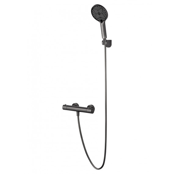 Смесители для душа с термостатом Wonzon & Woghand Inn WW-B2065-A-BGG, тёмный графит - фото 