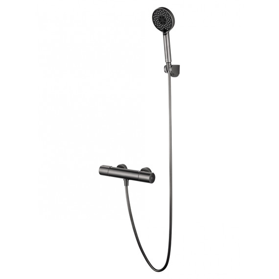 Смесители для душа с термостатом Wonzon & Woghand Inn WW-A2006-A-BGG, тёмный графит - фото 