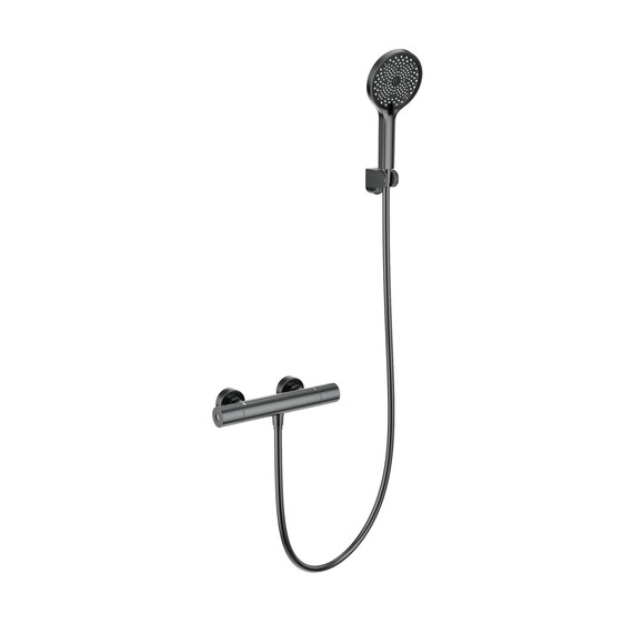 Смесители для душа с термостатом Wonzon & Woghand Inn WW-B3013-A-BGG, тёмный графит - фото 