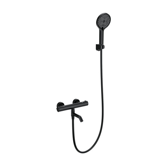 Смесители для ванны с термостатом Wonzon & Woghand Inn WW-B2065-A1-MB, чёрный - фото 