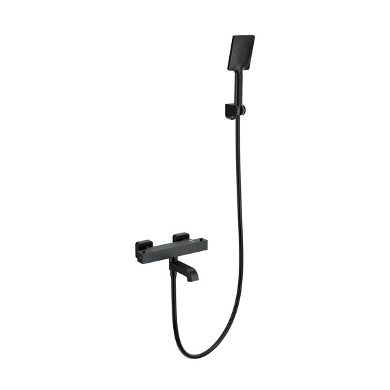 Смесители для ванны с термостатом Wonzon & Woghand Stay WW-B2026-A1-MB, чёрный - фото 