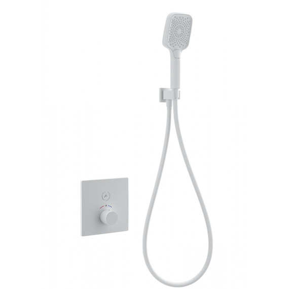 Смесители для душа с термостатом Wonzon & Woghand WW-D1017-B-MW (со скрытой частью) белый - фото 