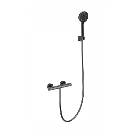 Смесители для душа с термостатом Wonzon & Woghand Inn WW-B2063-A-BGG, тёмный графит - фото 