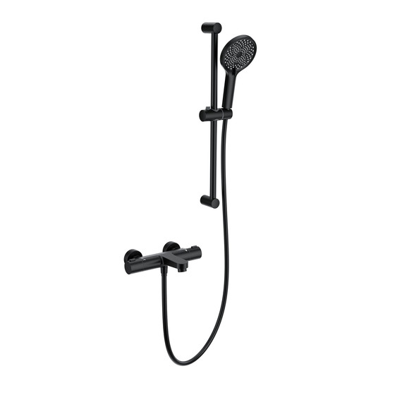 Смесители для ванны с термостатом Wonzon & Woghand WW-C2018-A-MB, чёрный - фото 