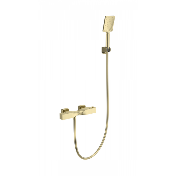 Смесители для душа с термостатом Wonzon & Woghand Twist WW-B2025-A-BG, золото - фото 
