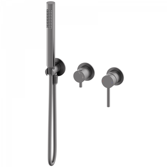 Смесители для душа Wonzon & Woghand Stick WW-838017-BGM (со скрытой частью) тёмный графит - фото 