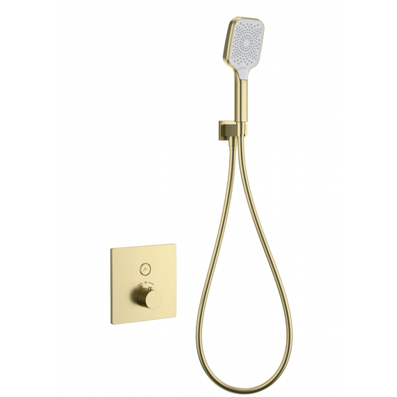 Смесители для душа с термостатом Wonzon & Woghand WW-D1017-B-BG (со скрытой частью) золото - фото 