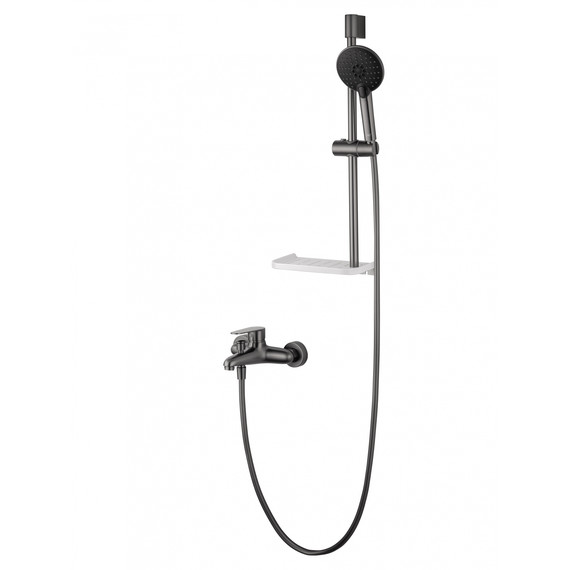 Смесители для ванны Wonzon & Woghand Alfa WW-AE3201-BGG, тёмный графит - фото 