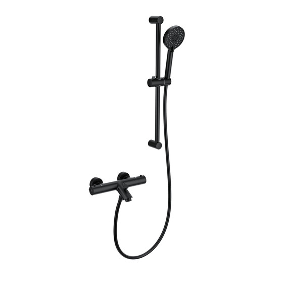 Смесители для ванны с термостатом Wonzon & Woghand WW-C2002-A-MB, чёрный - фото 