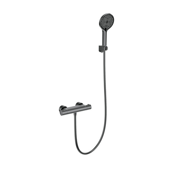 Смесители для душа с термостатом Wonzon & Woghand Inn WW-B2003-A-BGG, тёмный графит - фото 