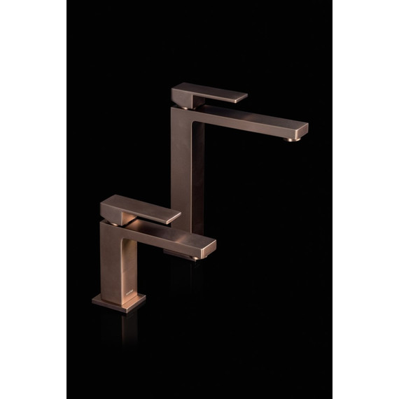 Смеситель для раковины Boheme Qubic 471-BRB, брашированная бронза - фото 2