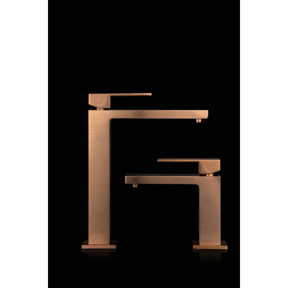 Смеситель для раковины Boheme Qubic 471-CB, брашированная медь - фото 6