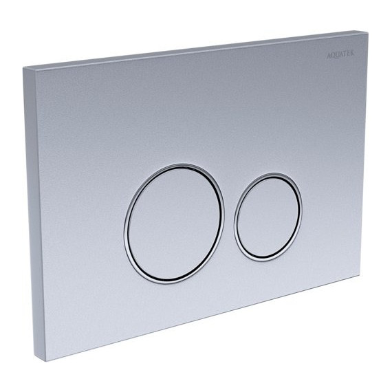 Кнопка смыва Aquatek KDI-0000019, хром матовый - фото 2