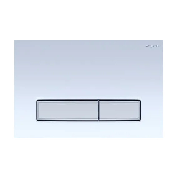 Кнопка смыва Aquatek Slim KDI-0000022, белый глянцевый - фото 